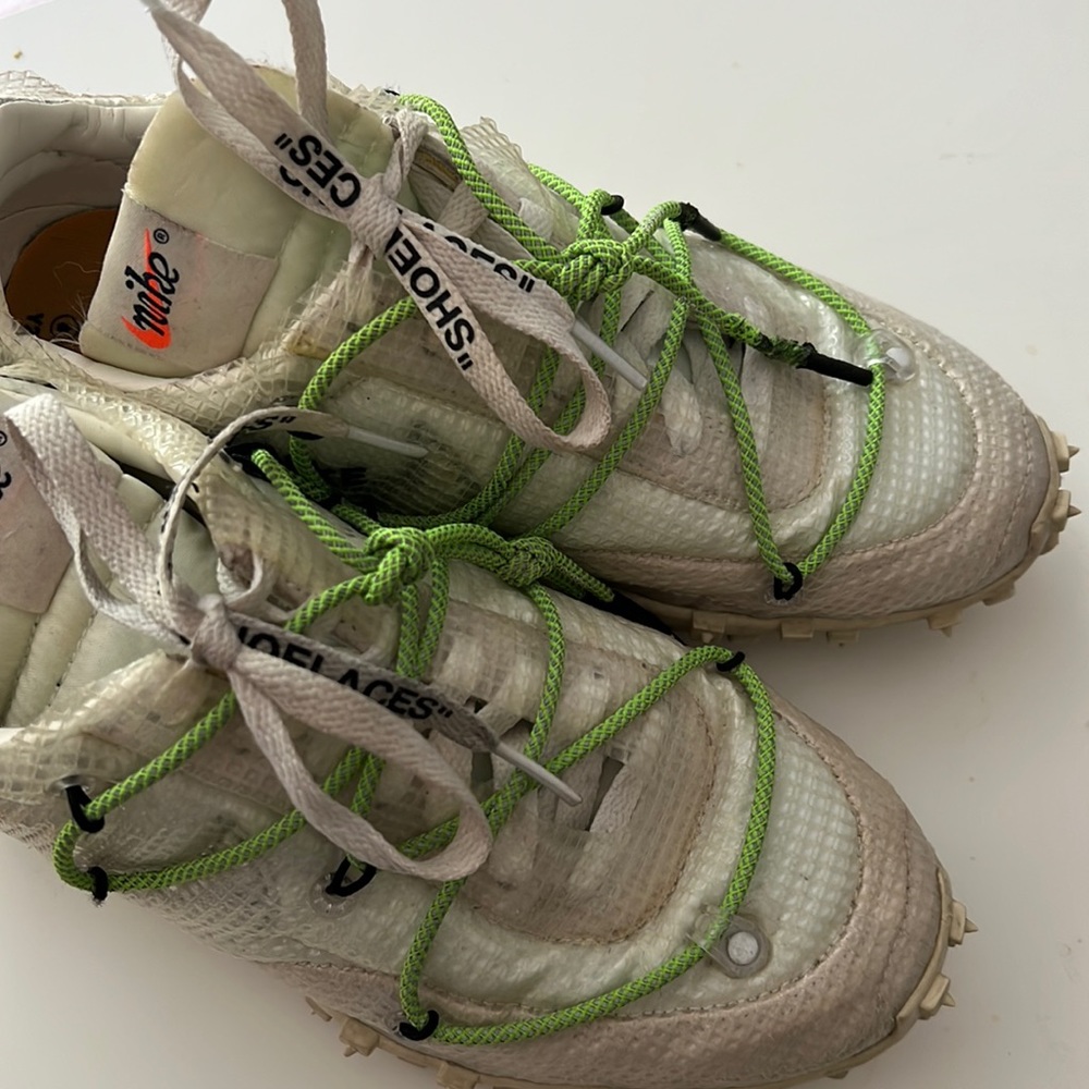 2019 Virgil Nike Off White Waffle Racers Size 8 Sneakers Great Condition